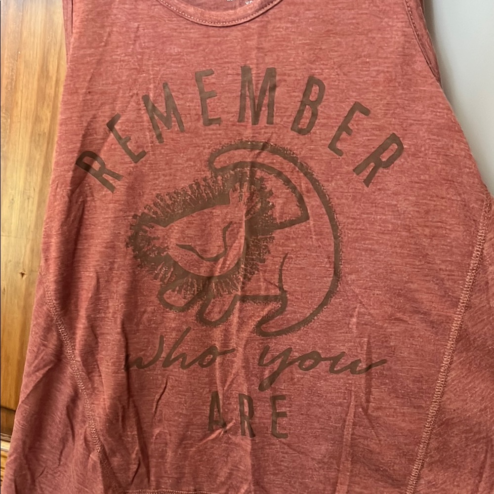 Disney Red Tank Top with Lion King Design